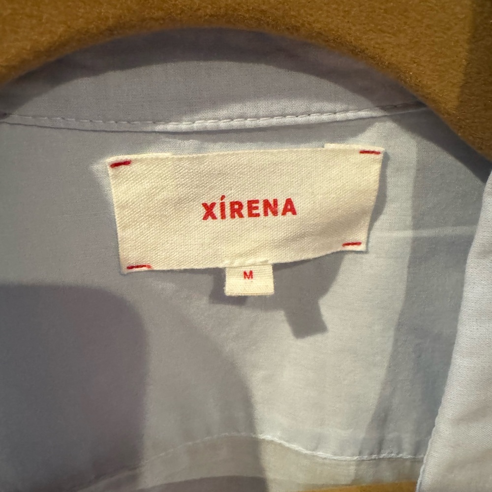 Xirena Light Blue Women's Relaxed Button-Down Shirt - Channing - Picture 5 of 5